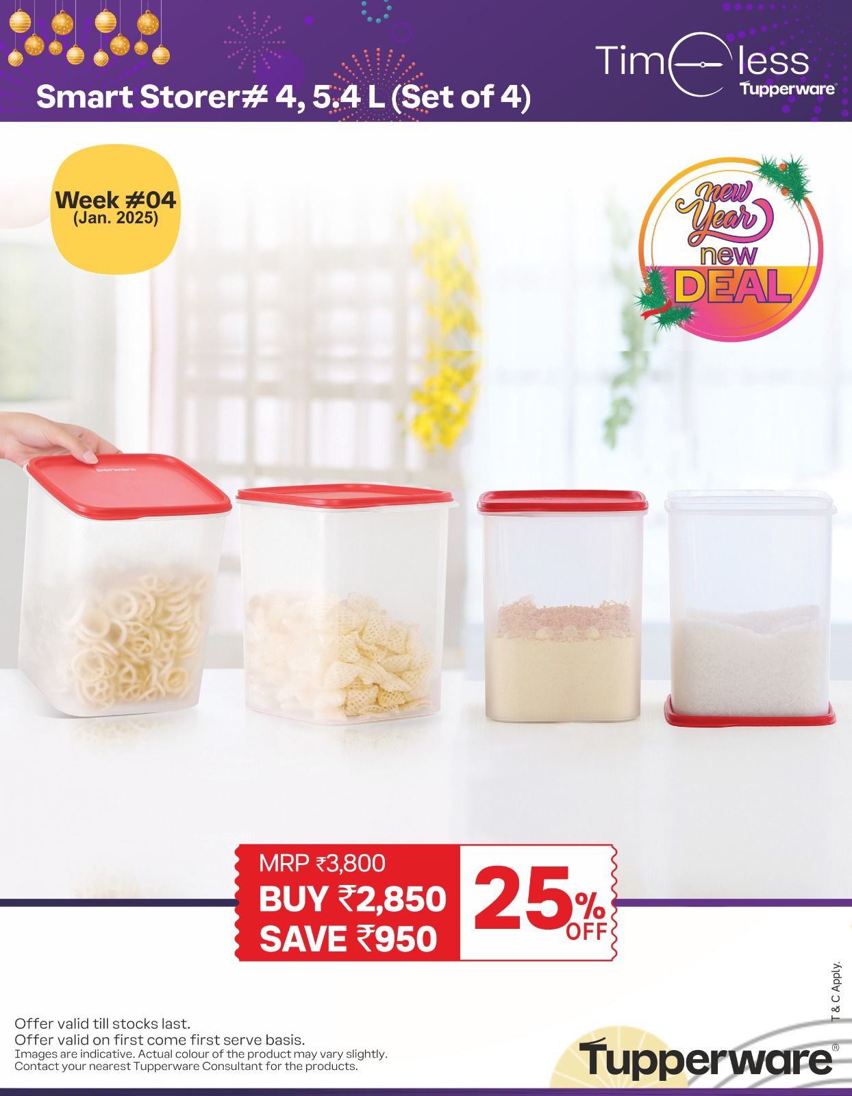 Tupperware SMART STORER #4 (Set of 4)