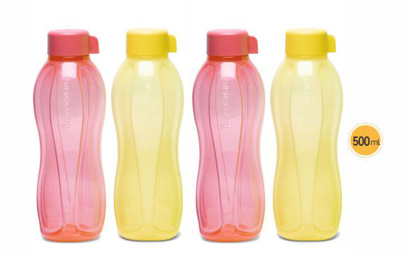 Tupperware Aquasafe 500ml Bottles, set of 4