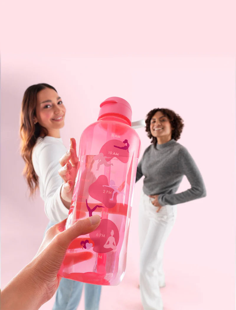 Tupperware Aquavibe 2ltr Bottle With Straw, Pink Colour